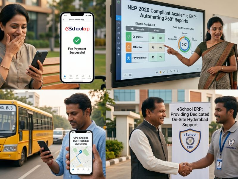 Automated Fee and GPS Tracking School ERP Software Hyderabad